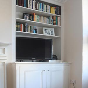 The classic Victorian style alcove cabinet!
