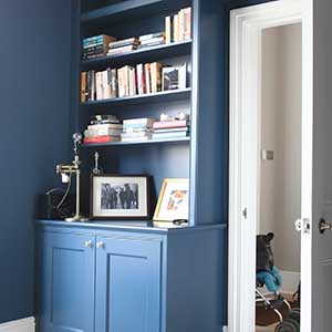 library cabinets over a door