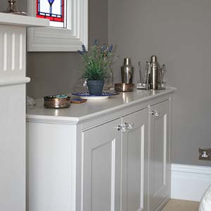 a three door credenza